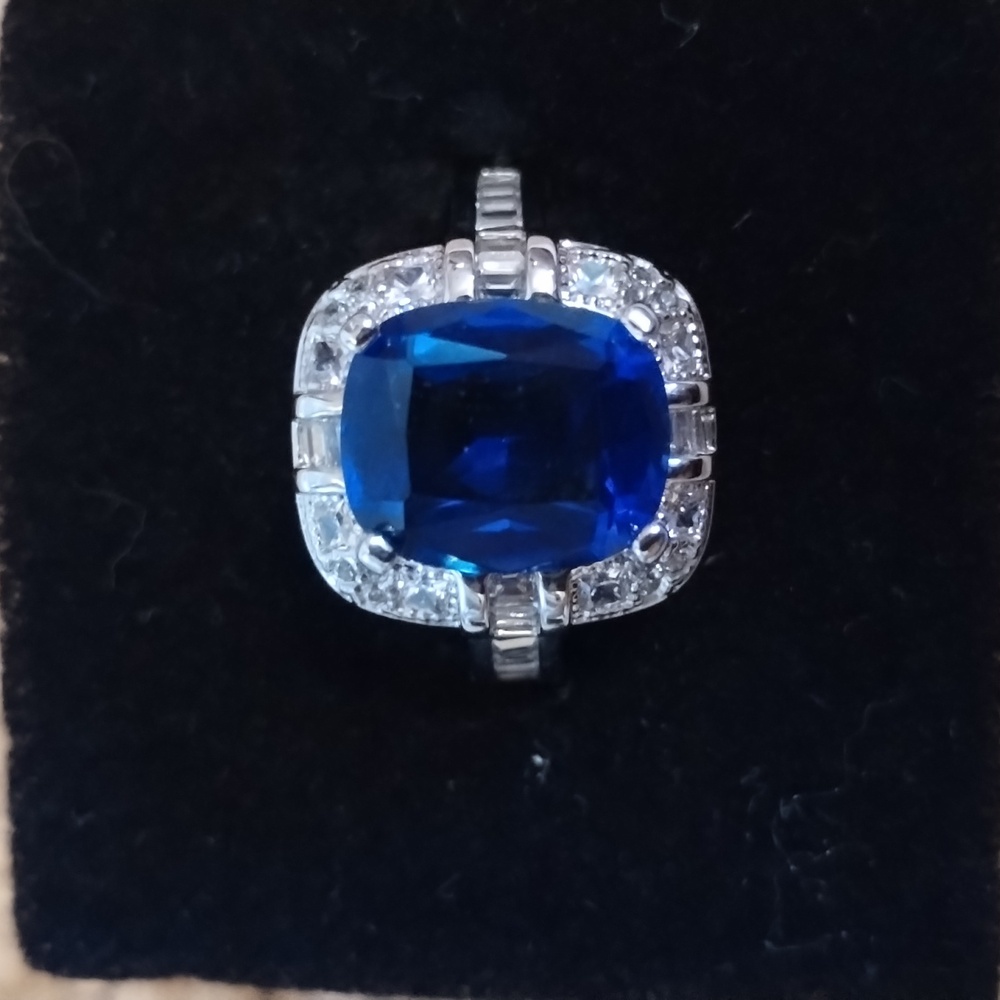 Smithsonian Simulated Sapphire Ring - image 1